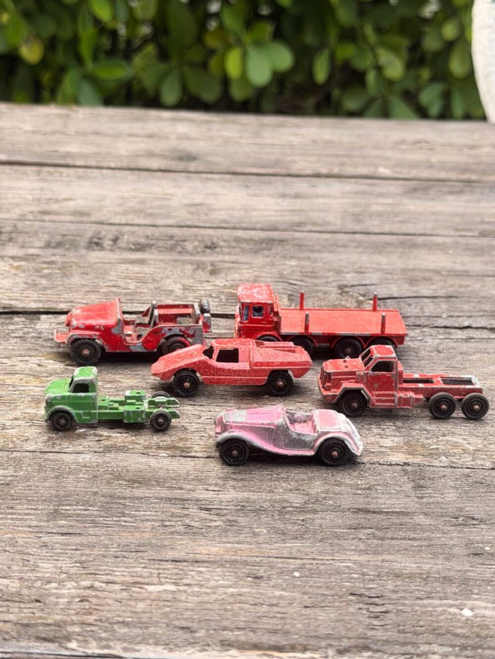 Vintage Lot Cars Lesney Matchbox Tootsietoy Fiat Abarth England Truck Tuf-Tots